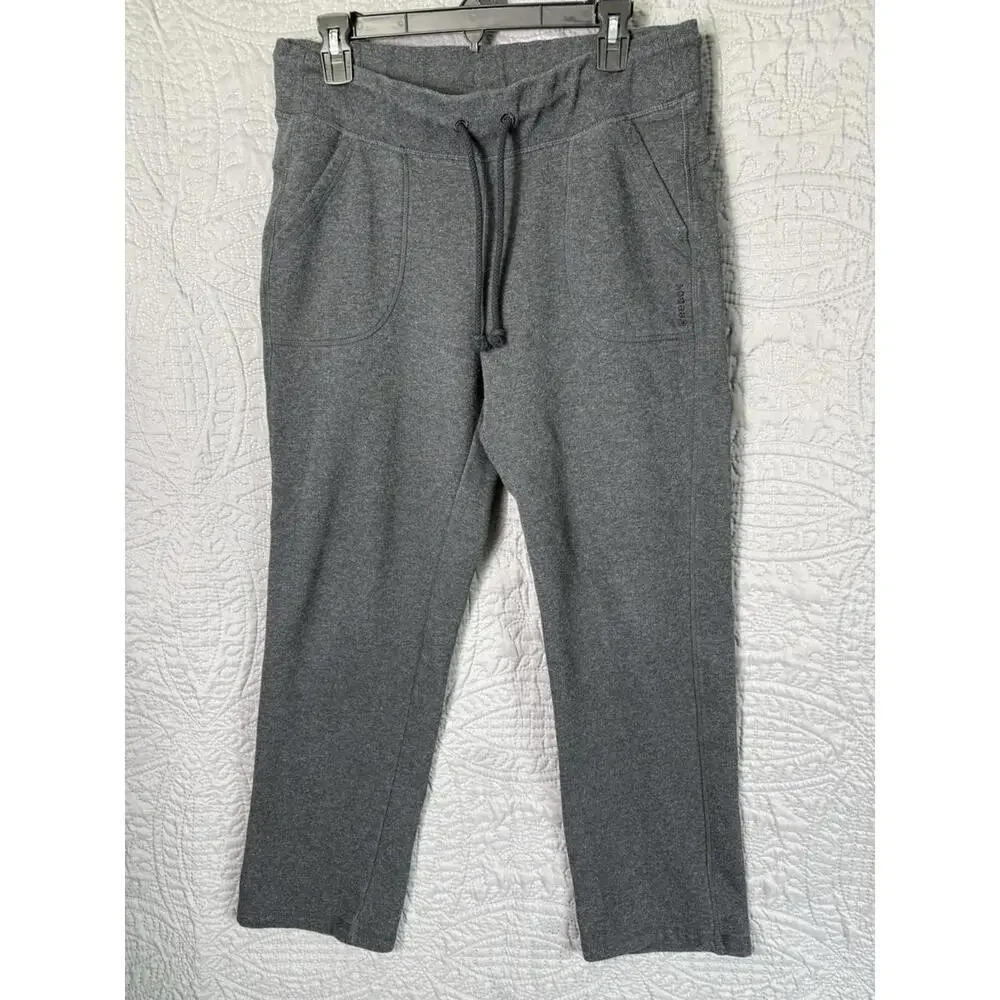 Reebok‎ Pants Women’s Sz L/G Cotton& Polyester Dark Grey
